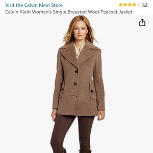 Calvin Klein Wool Peacoat